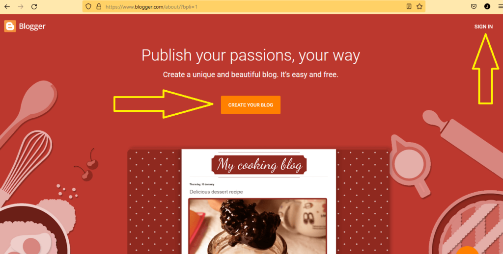 how to create blog on blogger